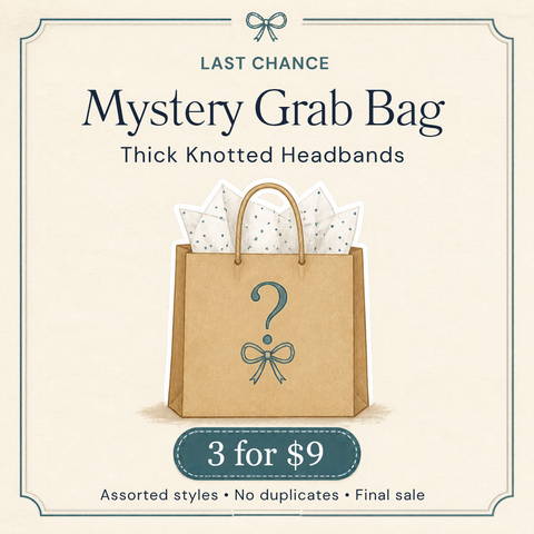 Thick Knotted Headband Mystery Grab Bag - 3 assorted headbands for $9