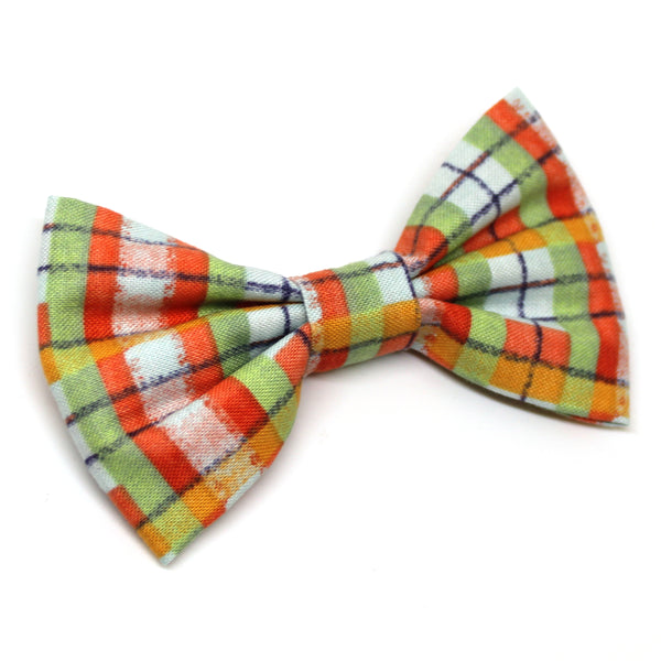 Spring Plaid Bow Tie