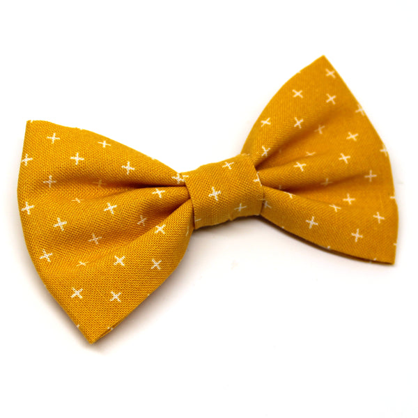 Yellow Checked Bow Tie
