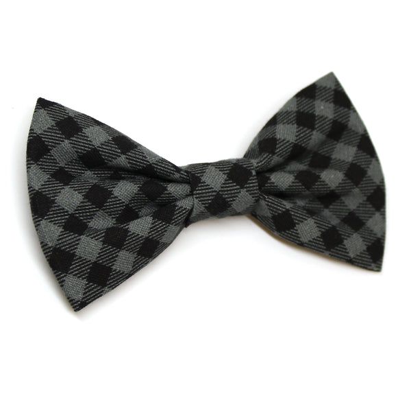 Black Checked Bow Tie