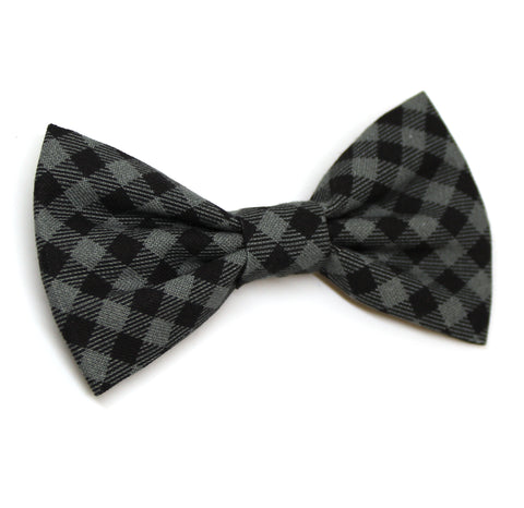 Black Checked Bow Tie