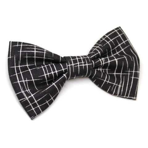 Black Streaked Bow Tie