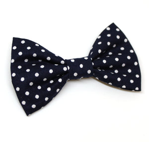 Blue Polkadot Bow Tie