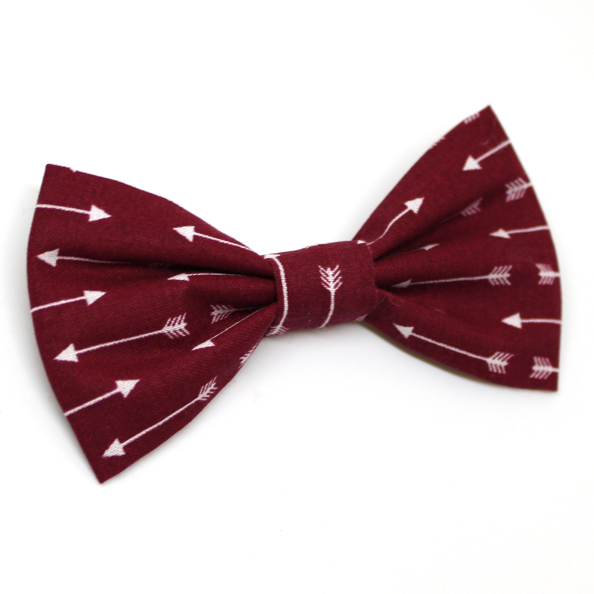 Burgundy Arrow Bow Tie