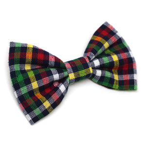 Christmas Plaid Bow Tie