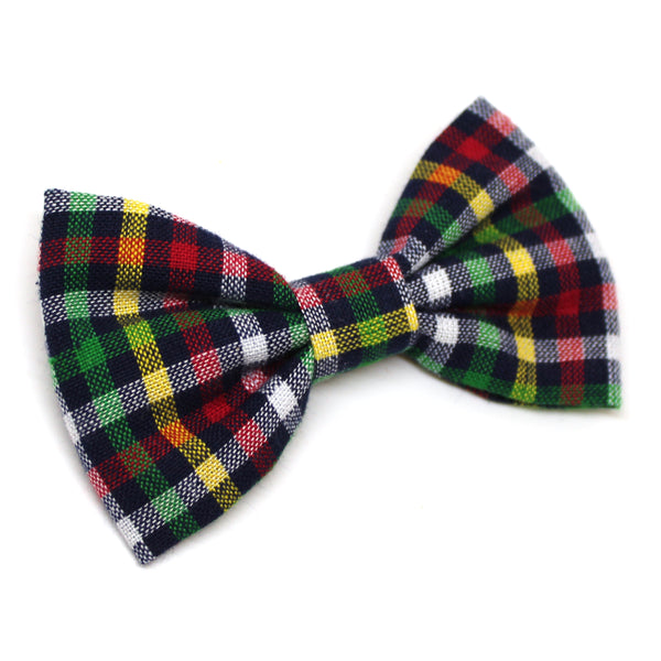 Christmas Plaid Bow Tie