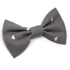 Grey Triangle Bow Tie