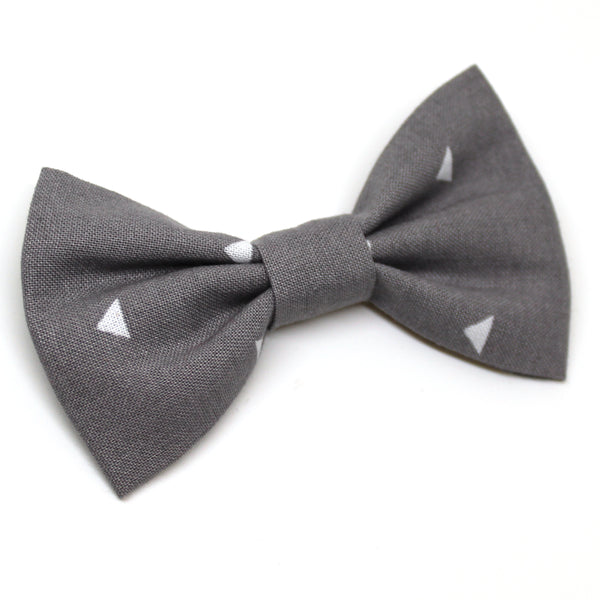 Grey Triangle Bow Tie