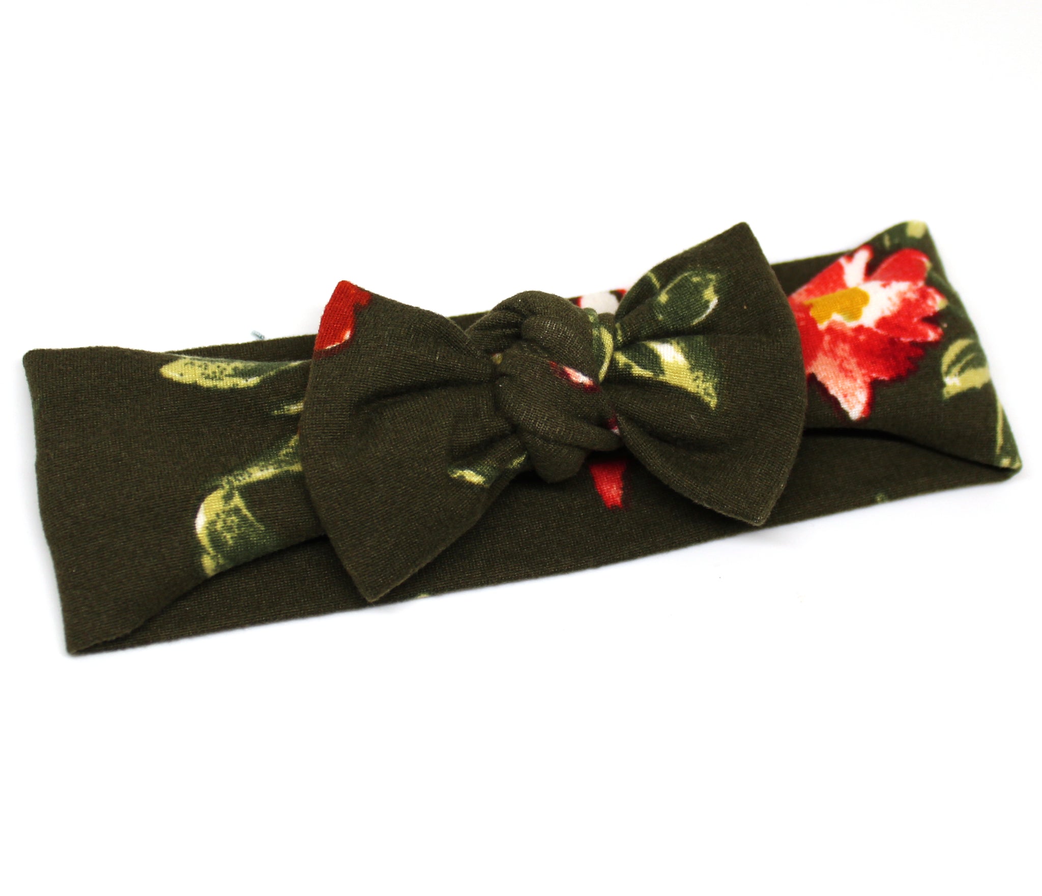 Green Floral Headband