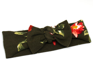 Green Floral Headband