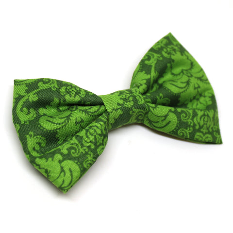 Green Paisley Bow Tie