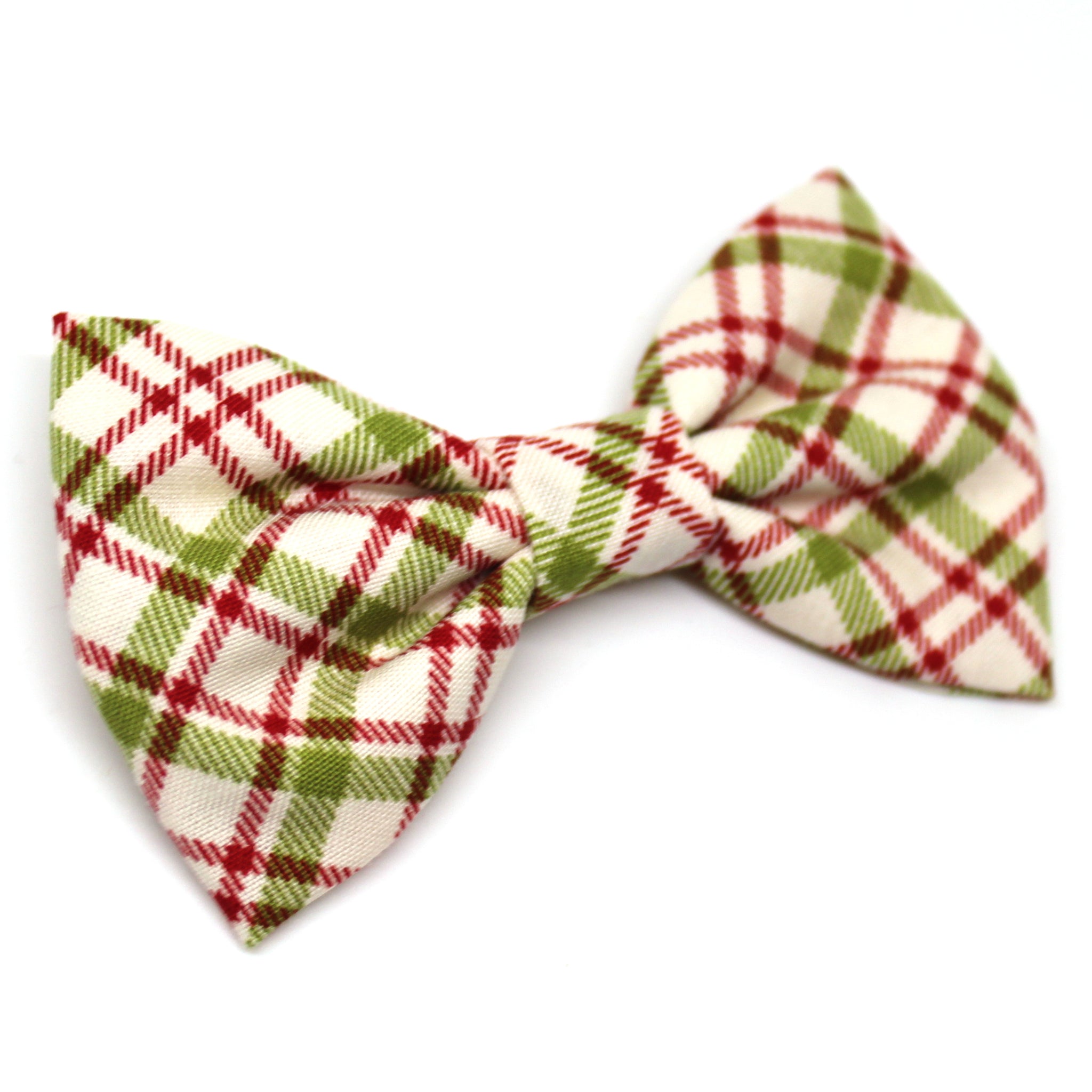 Green + Red Plaid Bow Tie