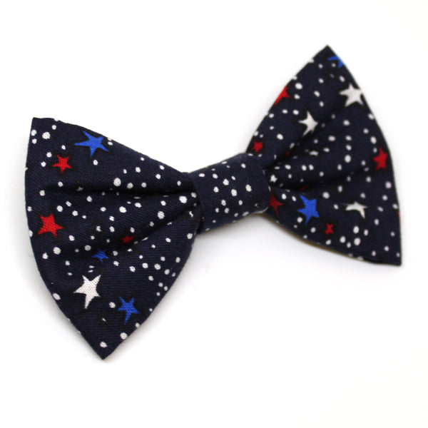 Navy Stars Bow Tie