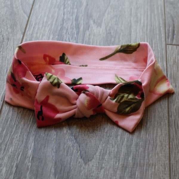 Pink Floral Headband