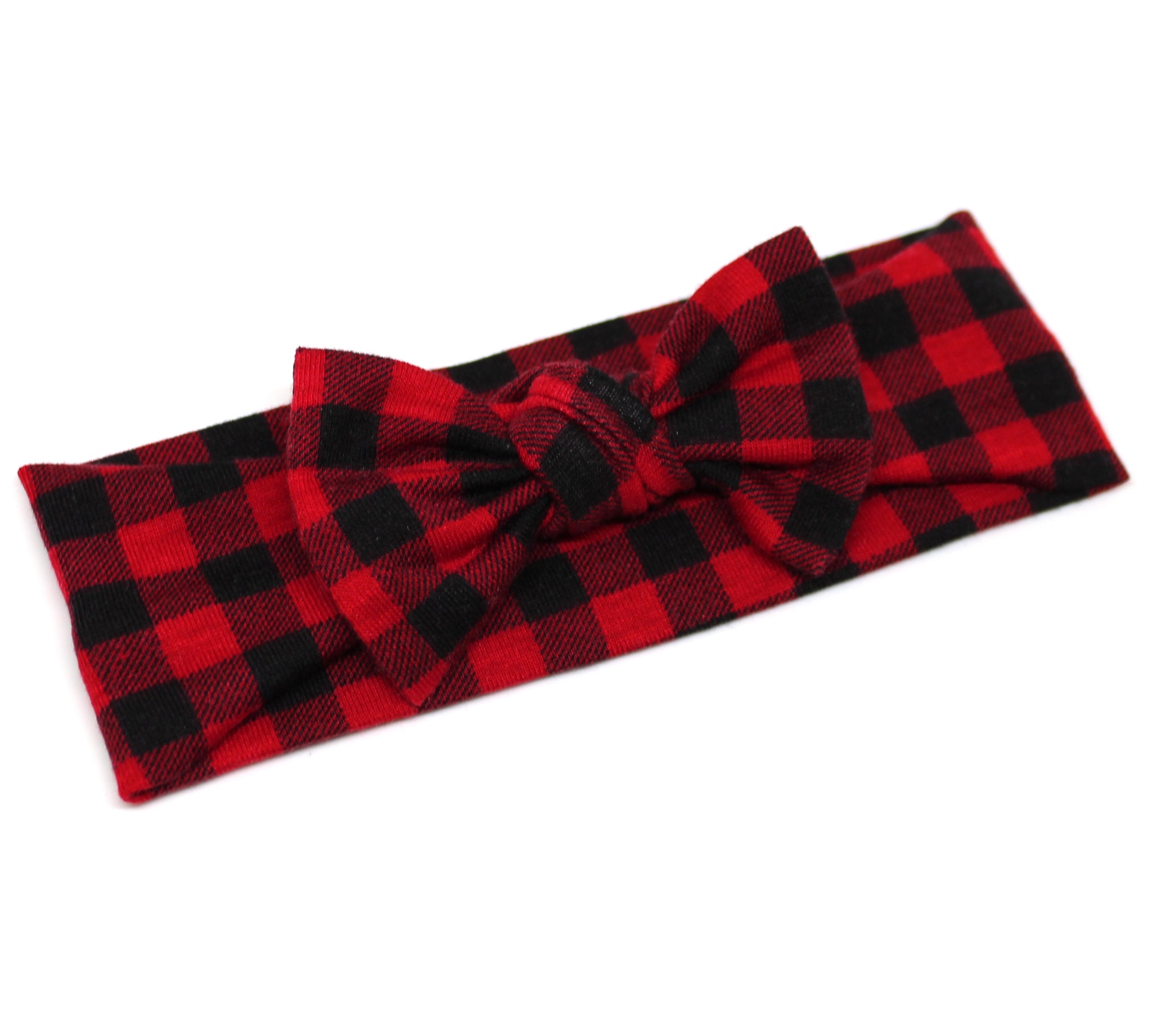 Red Buffalo Plaid Headband