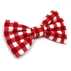Red Checkered Bow Tie