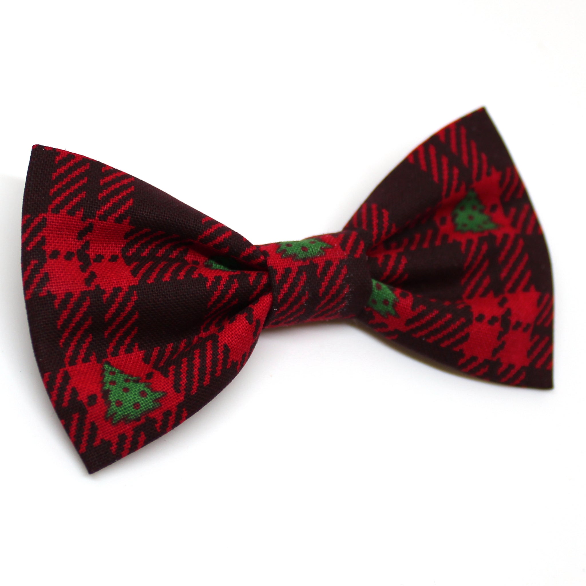 Red Christmas Tree Bow Tie