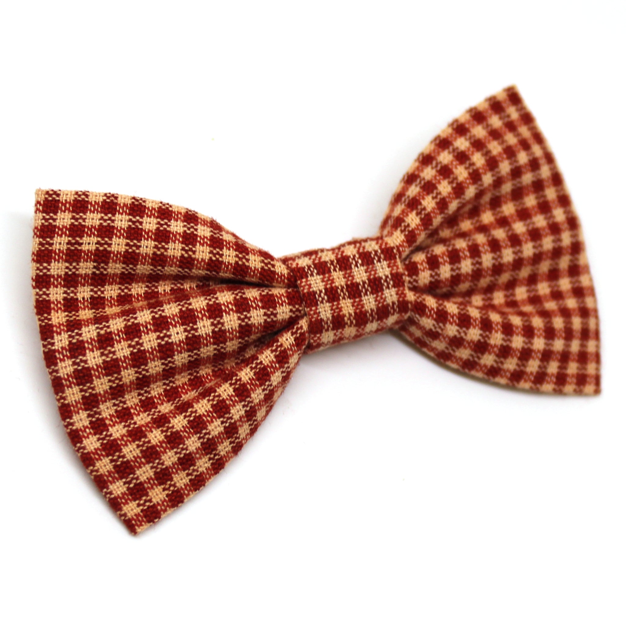 Red Plaid Bow Tie