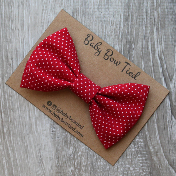 Red Polka Dot Bow Tie