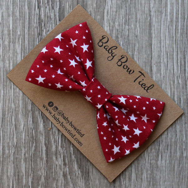 Red Stars Bow Tie