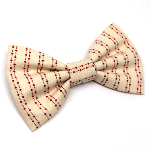 Red Striped Bow Tie