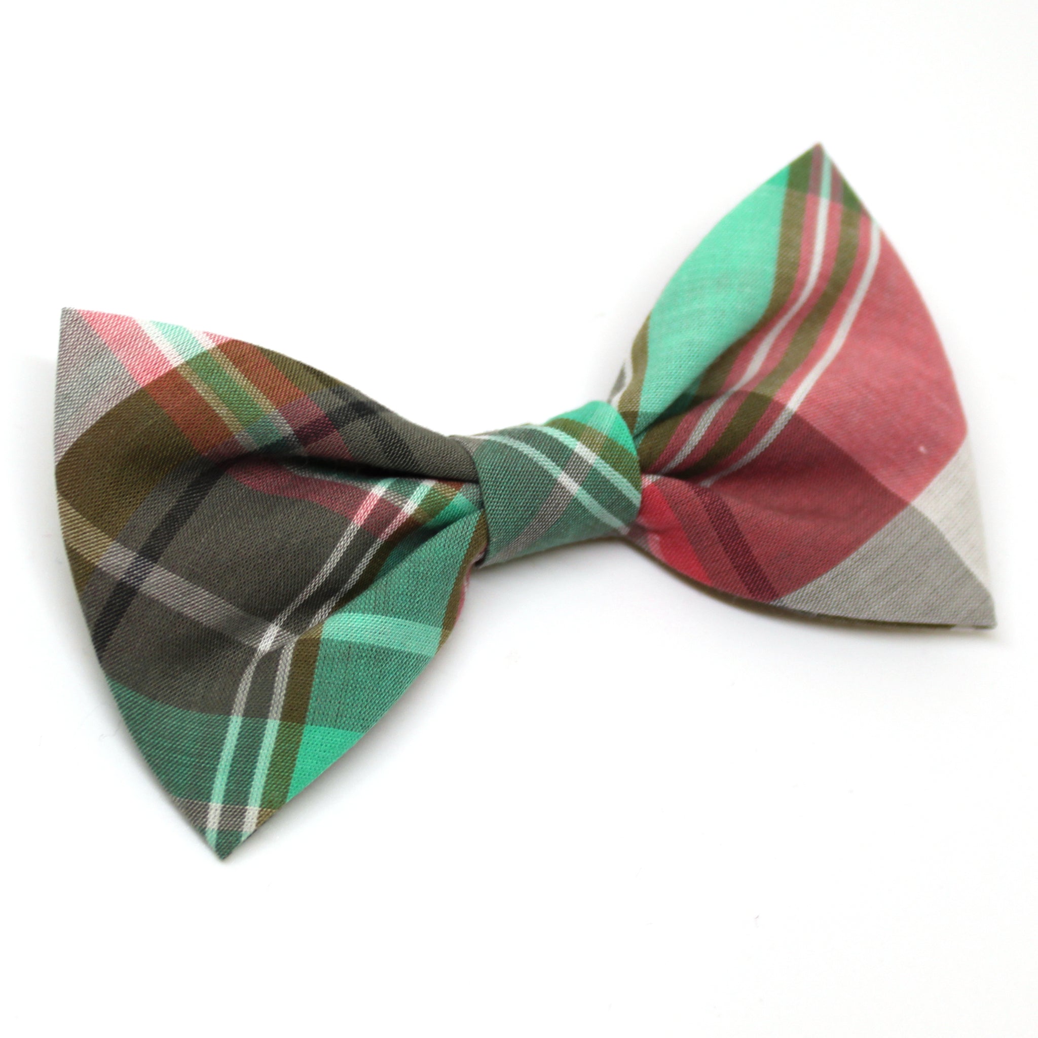 Watermelon Plaid Bow Tie