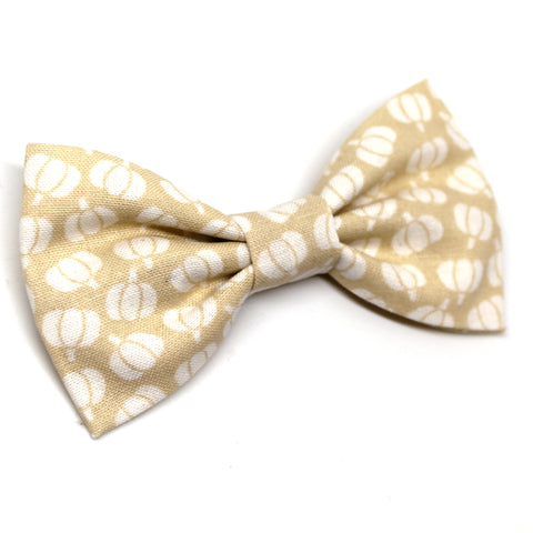 White Pumpkin Bow Tie