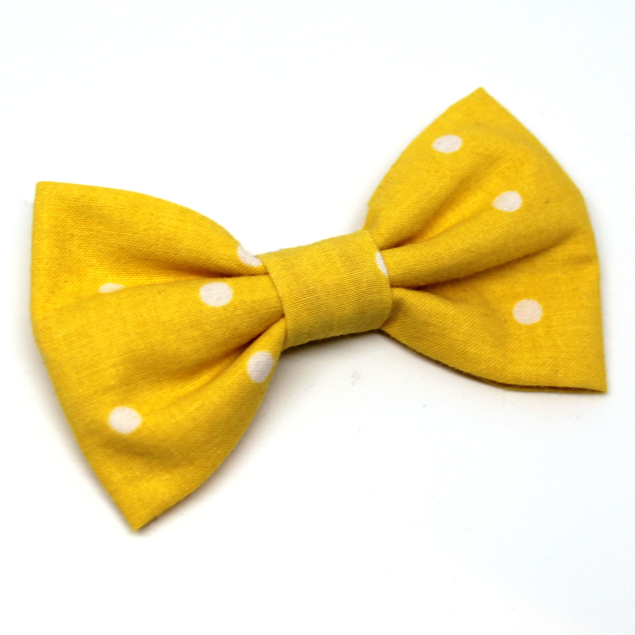 Yellow Polka Dot Bow Tie